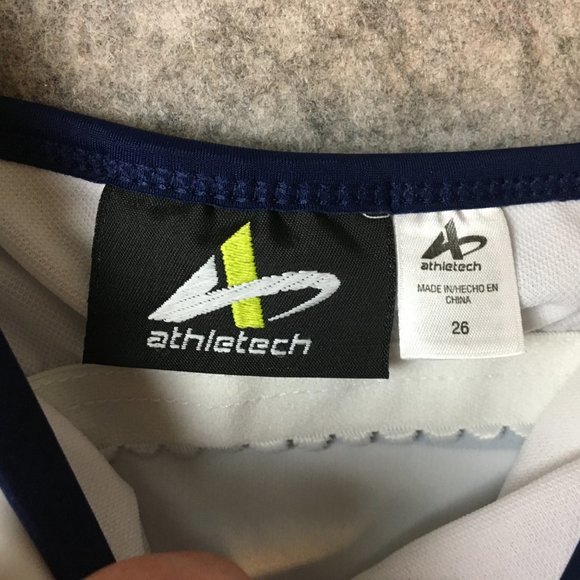 Athletech Tankini Top 26 Red White Blue Striped Square Neck Colorblock Slimming - Picture 4 of 11